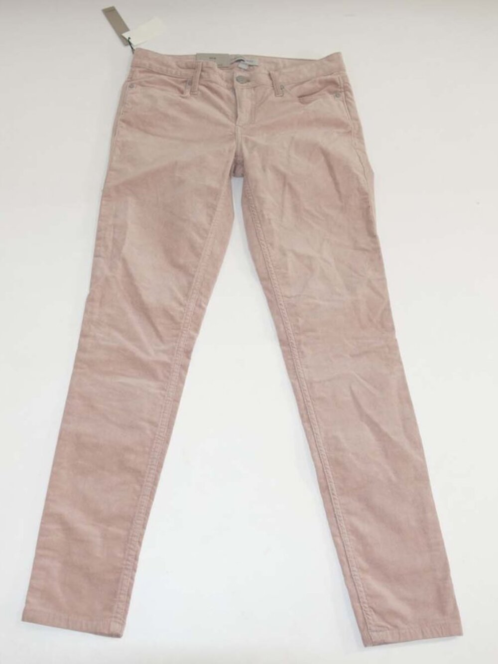Calvin Klein Women's Velvet Jegging Jeans Size 4 NWT Sandy Rose Pink Low Rise